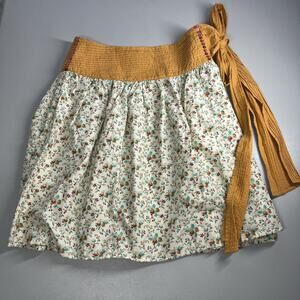 Ditsy Floral Peasant Skirt XL Mini Boho Cottage Prairie Lightweight Breezy